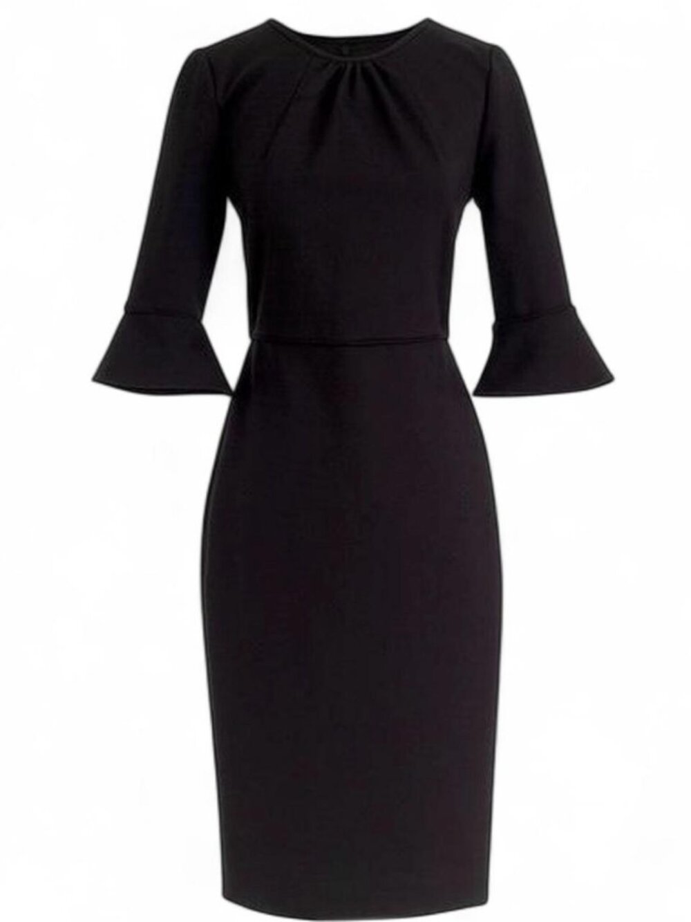 J.Crew Black Bell-Sleeve Dress